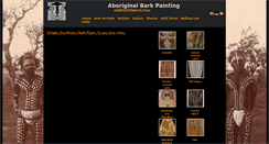 Desktop Screenshot of aboriginal-bark-painting.com