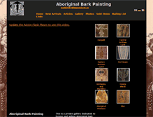 Tablet Screenshot of aboriginal-bark-painting.com